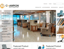 Tablet Screenshot of championchair.com